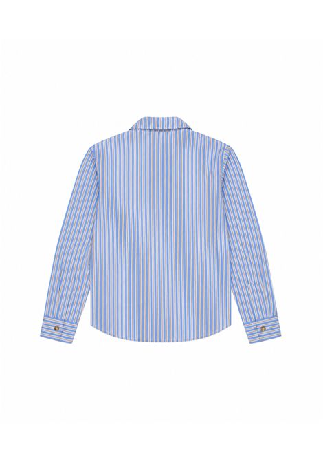 Camicia a righe U+E' BY MISS GRANT | UEM0955AZZURRO